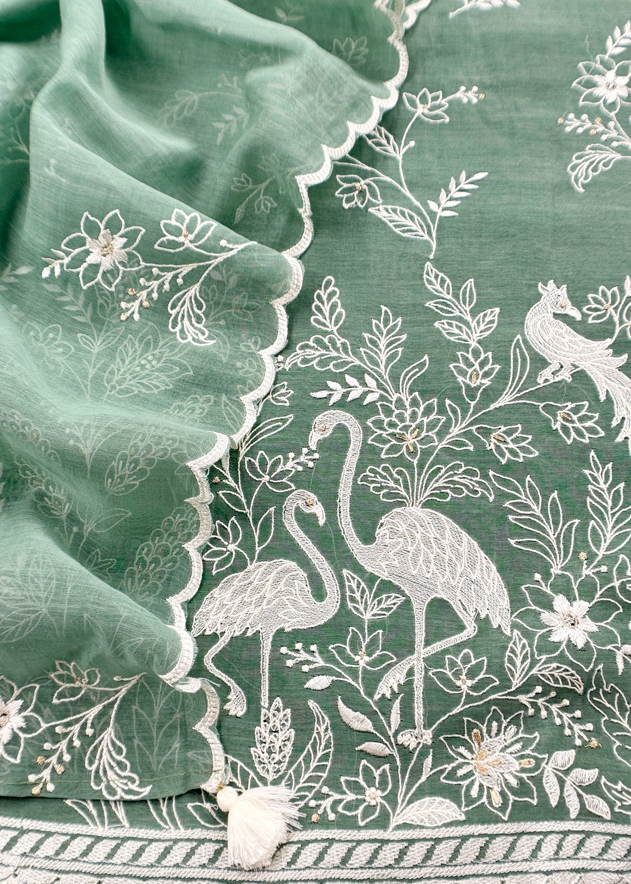 Summer wear suit pure mul chanderi fabric

