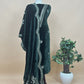 Green Pure Velvet Unstitched Suit In Dori Embroidery