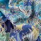 Blue Maheshwari Silk Suit With Pichwai Dupatta