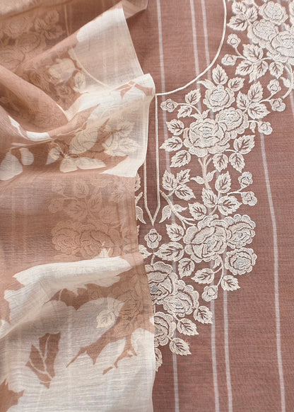 Pure handloom mulmul suit set at the best price

