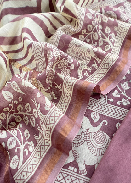 Maheshwari silk suit gifting for women

