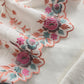 Off-White With Gajri Pure Mul Banarasi Cotton Suit With Resham Embroidery