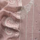 Peach Pakistani Pure Organza Silk Suit With Dupatta