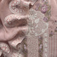 Peach Pakistani Pure Organza Silk Suit With Dupatta