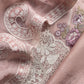 Peach Pakistani Pure Organza Silk Suit With Dupatta