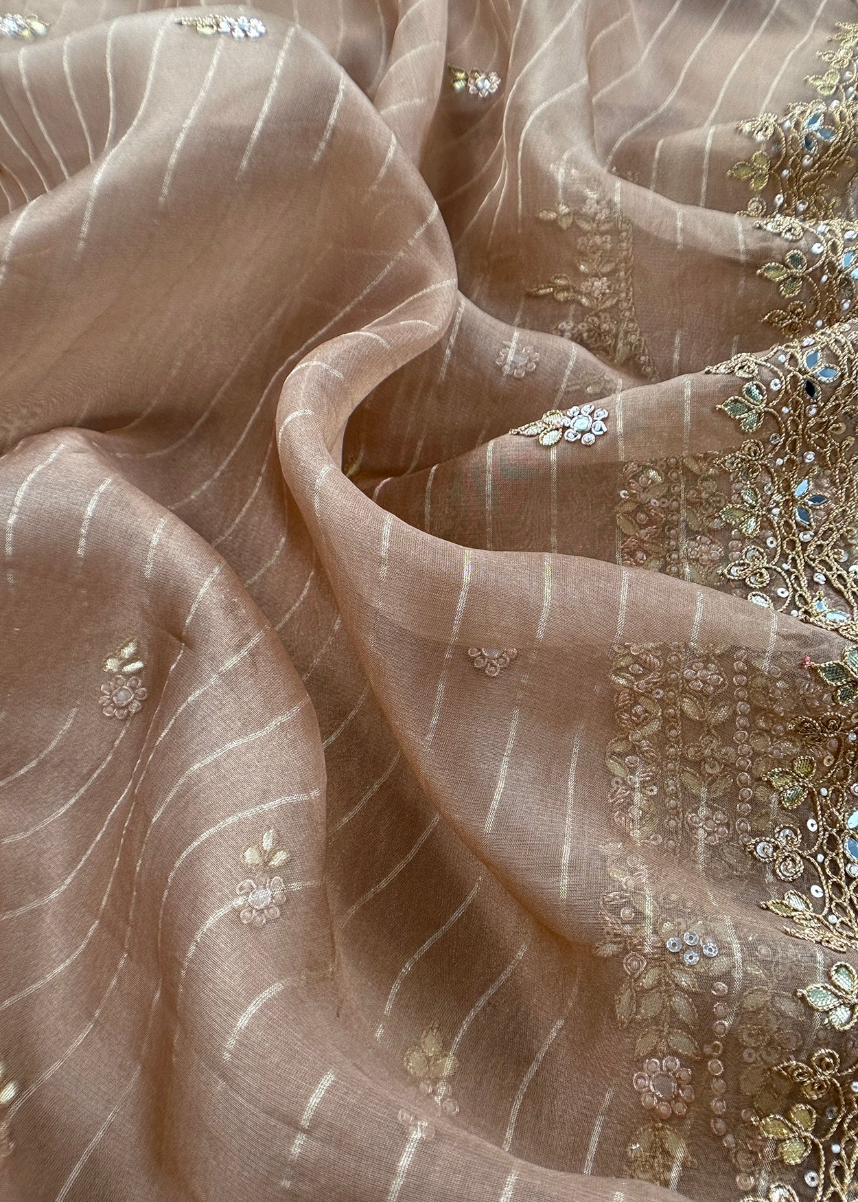 Shop indian wear tissue silk suit for bridal trousseau

