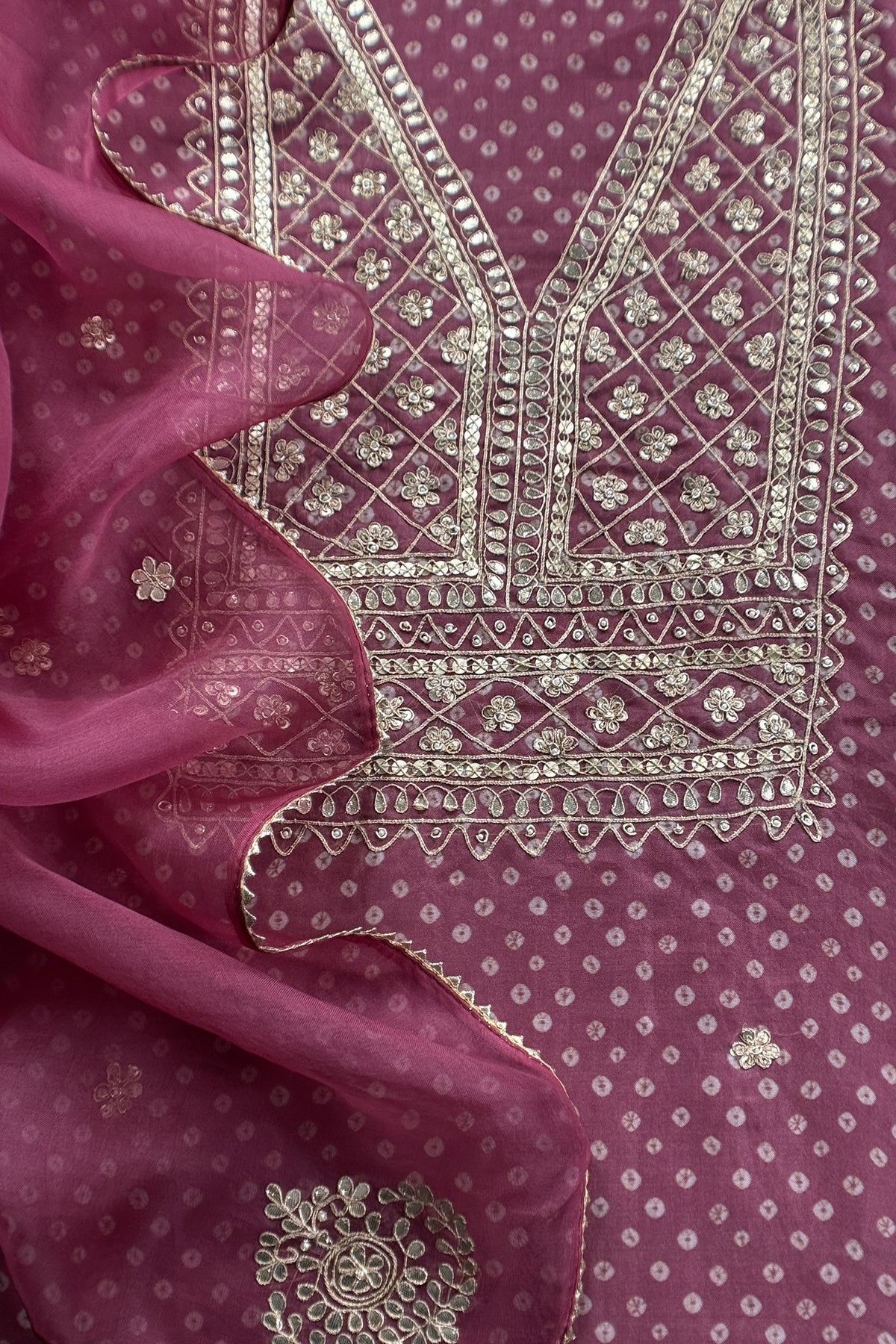 festive wear premium organza silk suit

