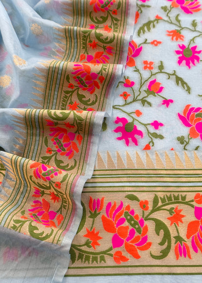 Pure Cotton unstitched Suit With Dupatta

