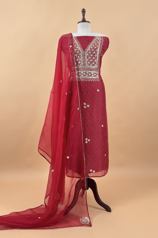 Indian traditional wear organza fabric

