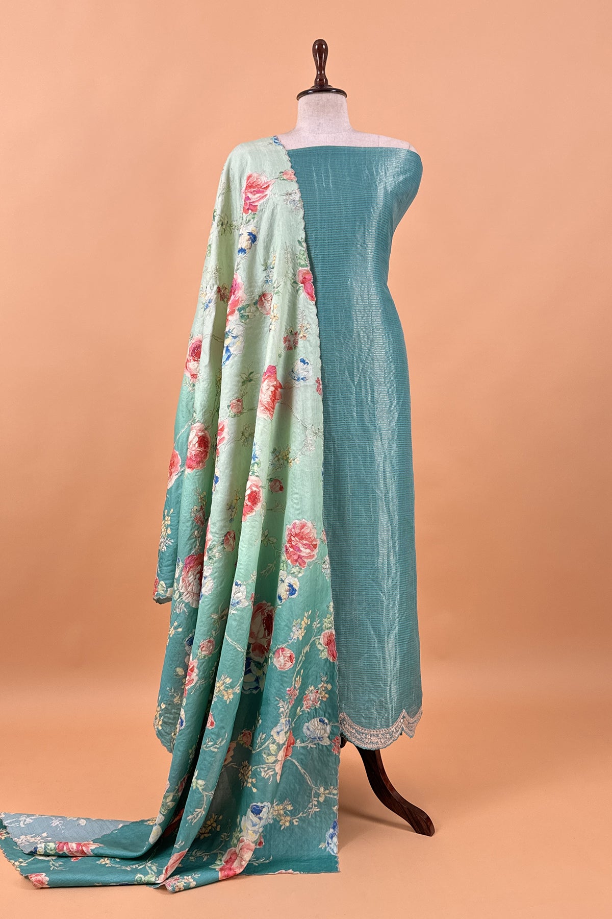Buy party wear tussar silk suit for women

