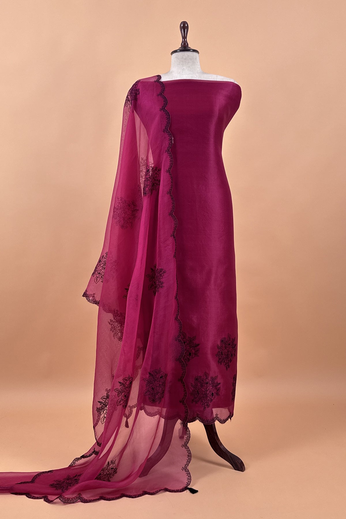 festive wear premium organza silk suit

