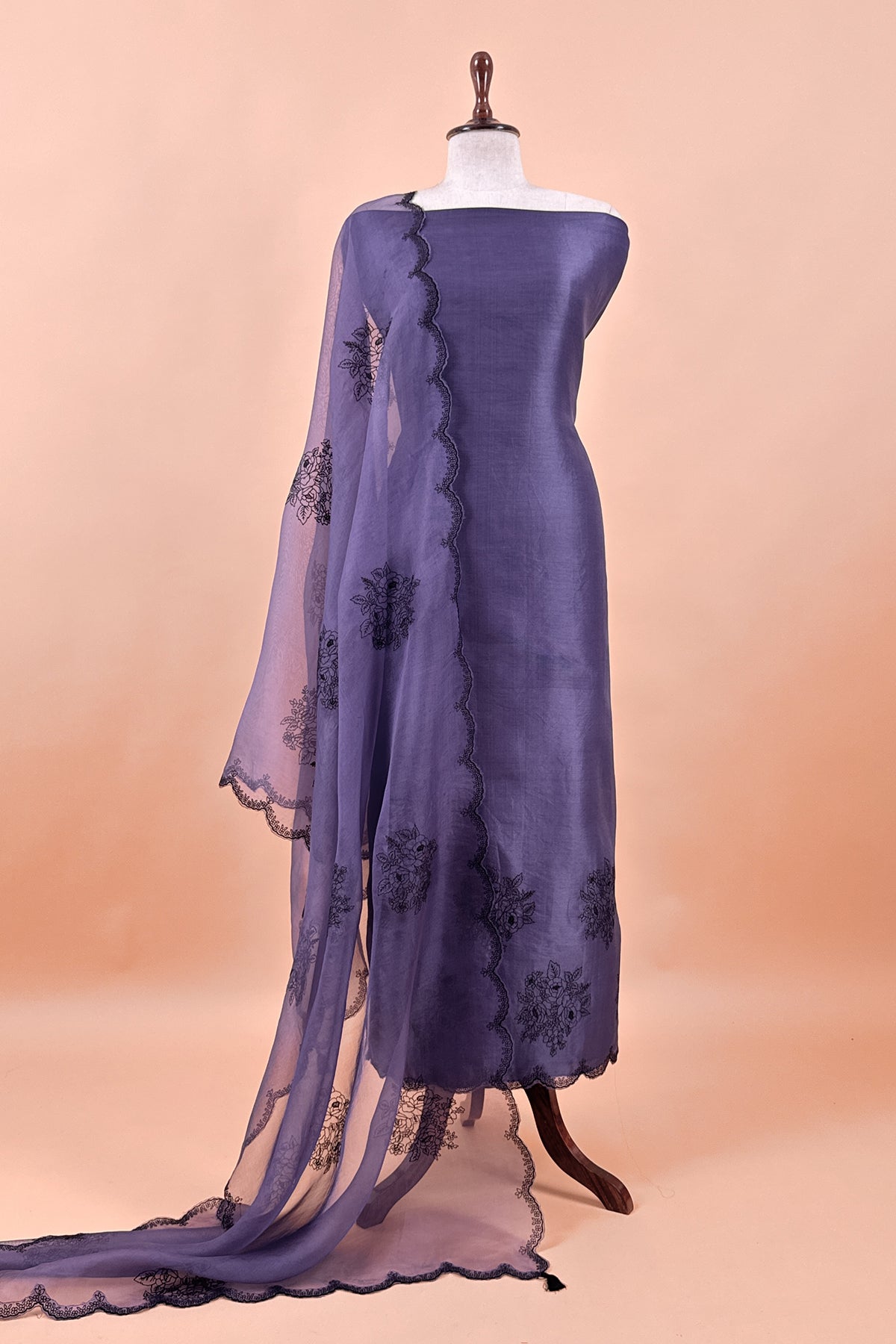wedding wear organza suit set

