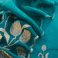 Pure organza suit set with appliqué work

