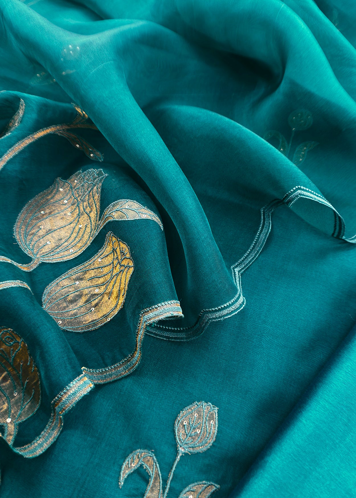 Indian traditional wear organza fabric

