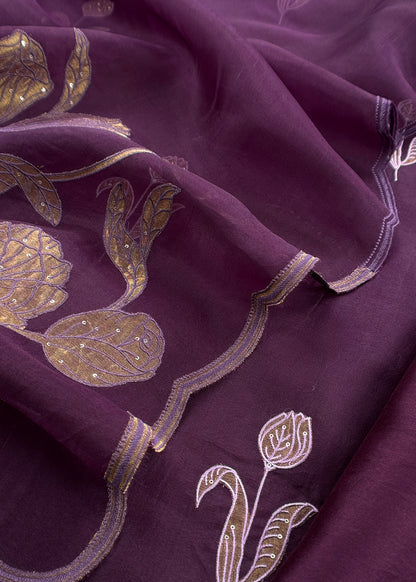 Indian traditional wear organza fabric

