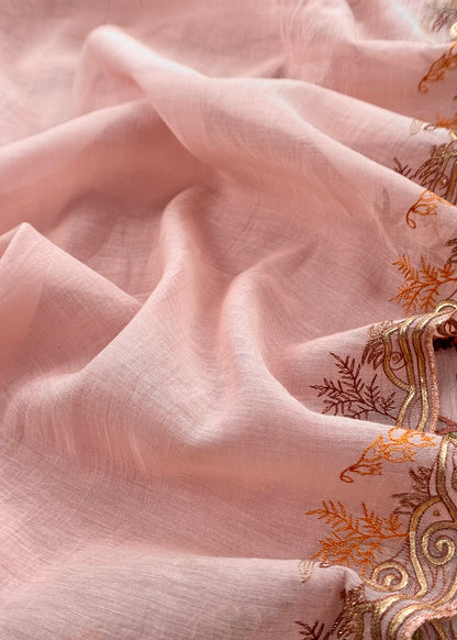 Mulmul suit set with hand gota embroidery

