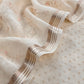 Ivory Pure Linen Silk Suit With Resham Thread Floral Jaal Embroidery
