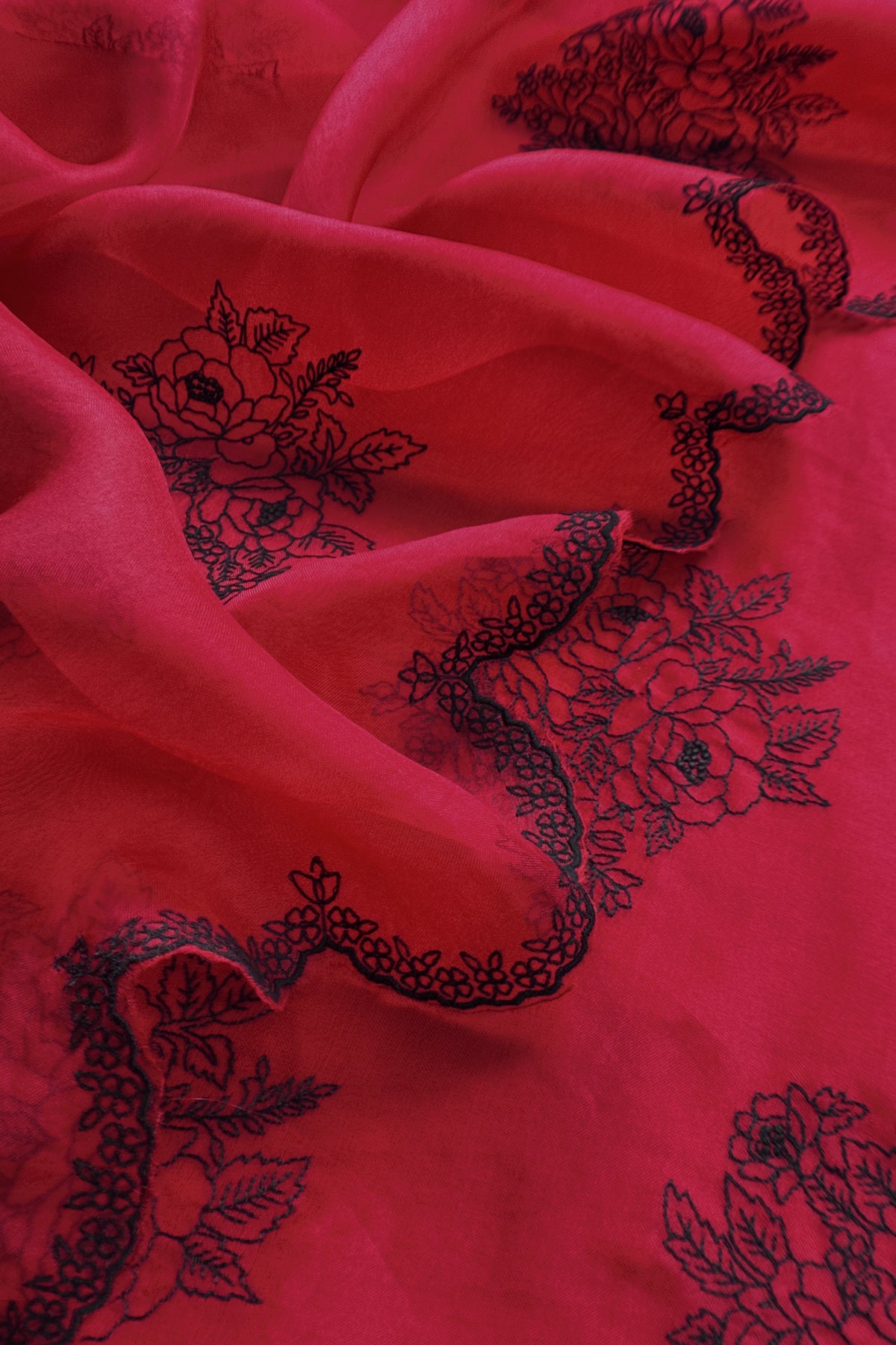 Luxury handloom organza suit with dupatta

