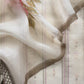 Shell White Pure Organza Embroidered Kurta With Hand painted Dupatta