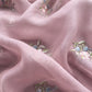 Pink Embroidered Organza Silk Suit With Dupatta