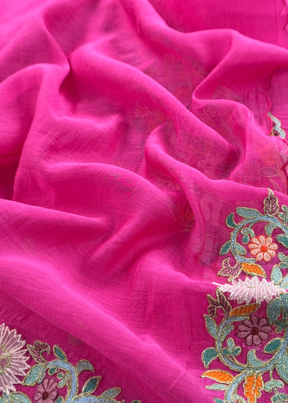 Pure handloom mulmul suit set at the best price

