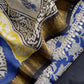 Blue Sanganeri Hand-Blocked Kalamkari Suit With Gota Patti Embroidery