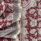 Maroon Sanganeri Hand-Blocked Kalamkari Suit With Gota Patti Embroidery
