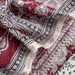 Maroon Sanganeri Hand-Blocked Kalamkari Suit With Gota Patti Embroidery