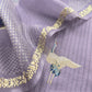 Purple Pure Organza Silk Suit With Bandhani Print Dupatta