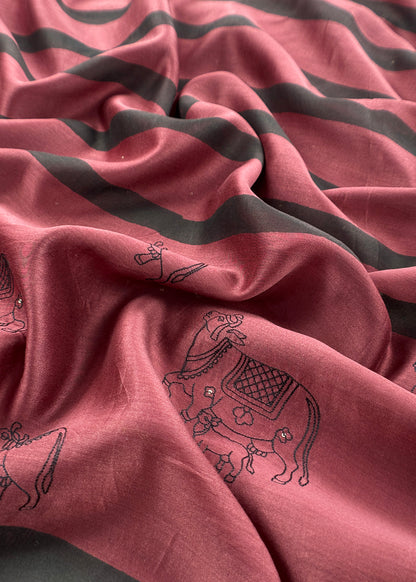 Indian ethnic wear banarasi chanderi suit for women

