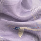Purple Pure Organza Silk Suit With Bandhani Print Dupatta