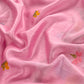 Pink Handloom Chanderi Silk With Floral Thread Embroidery