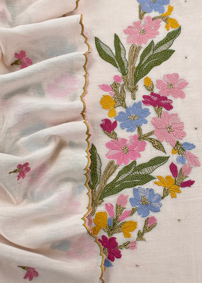Mul chanderi suit gifting for women

