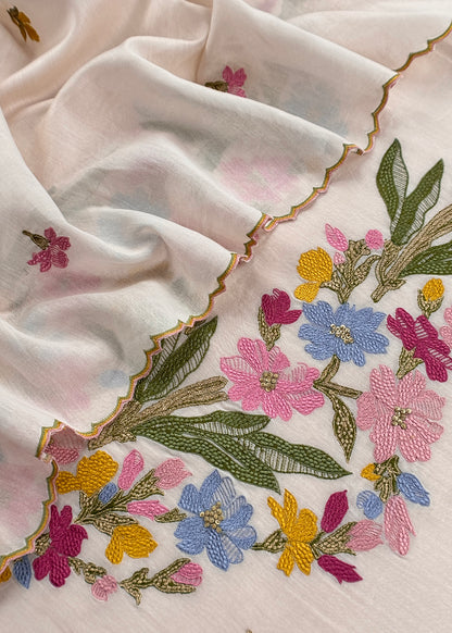 mul chanderi suit with dupatta

