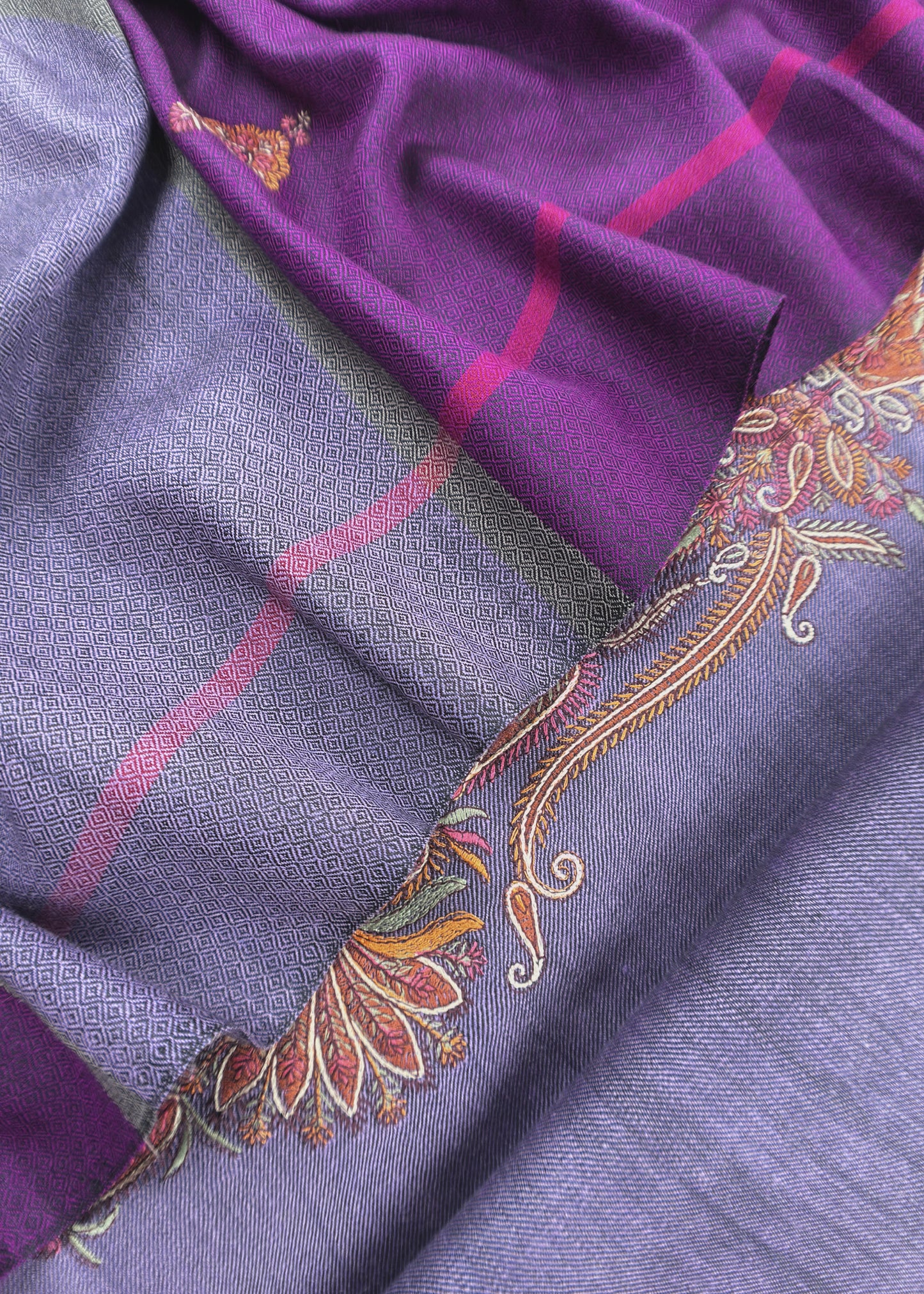 Pure Pashmina Aari Embroidery Suit In Winter
