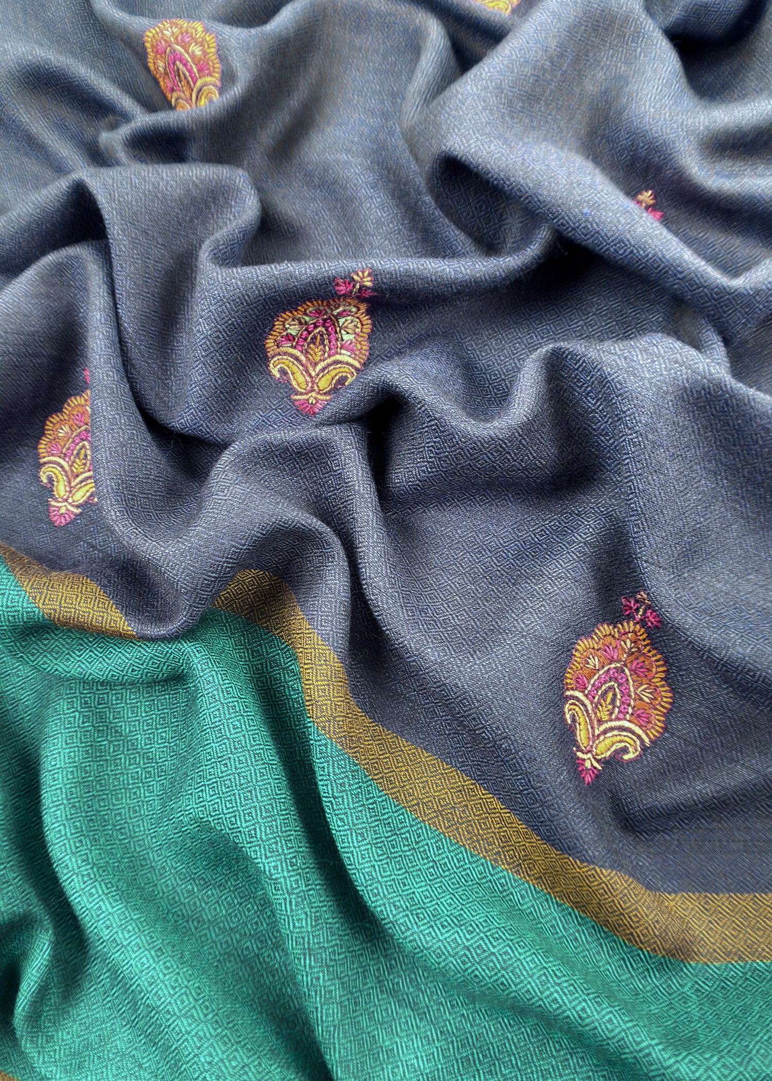 luxury pure pashmina unstitched suit