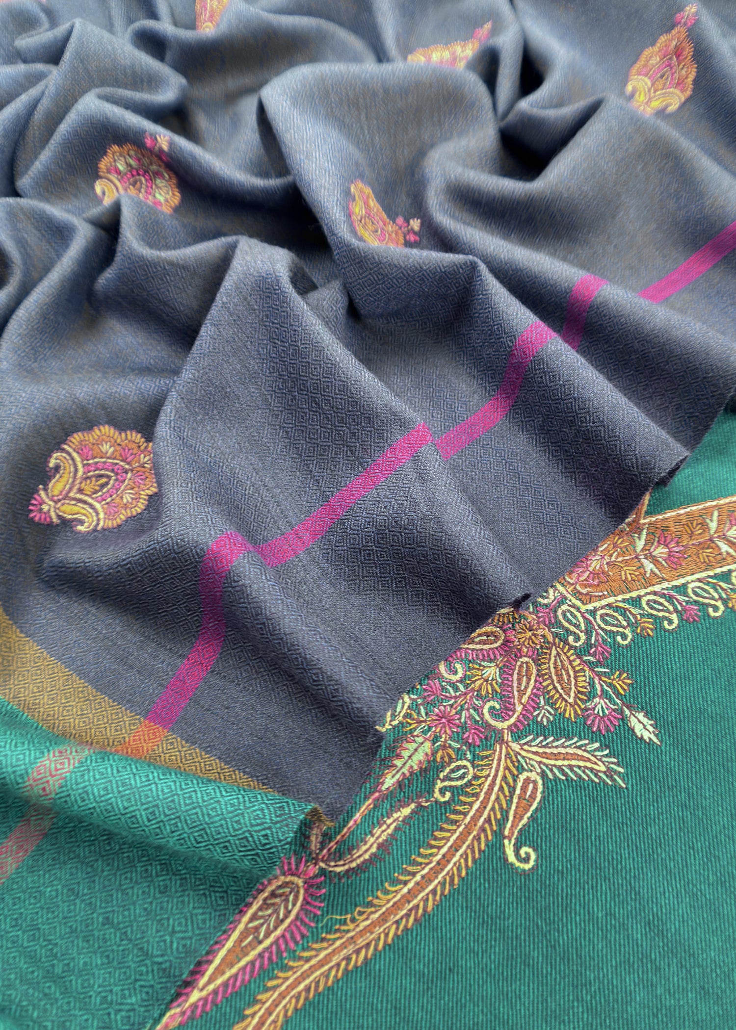 Buy woolen pashmina winter unstitched salwar suit