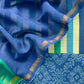 Royal Blue Maheshwari Silk Suit With Traditional Bandhej Patola Print Dupatta