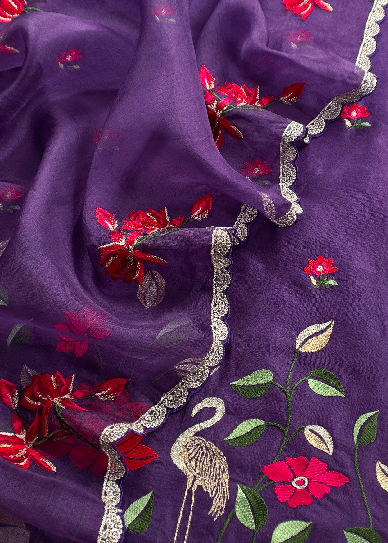 Indian ethnic wear kora silk suits for women

