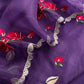 Pure handloom kora silk suit with resham embroidery

