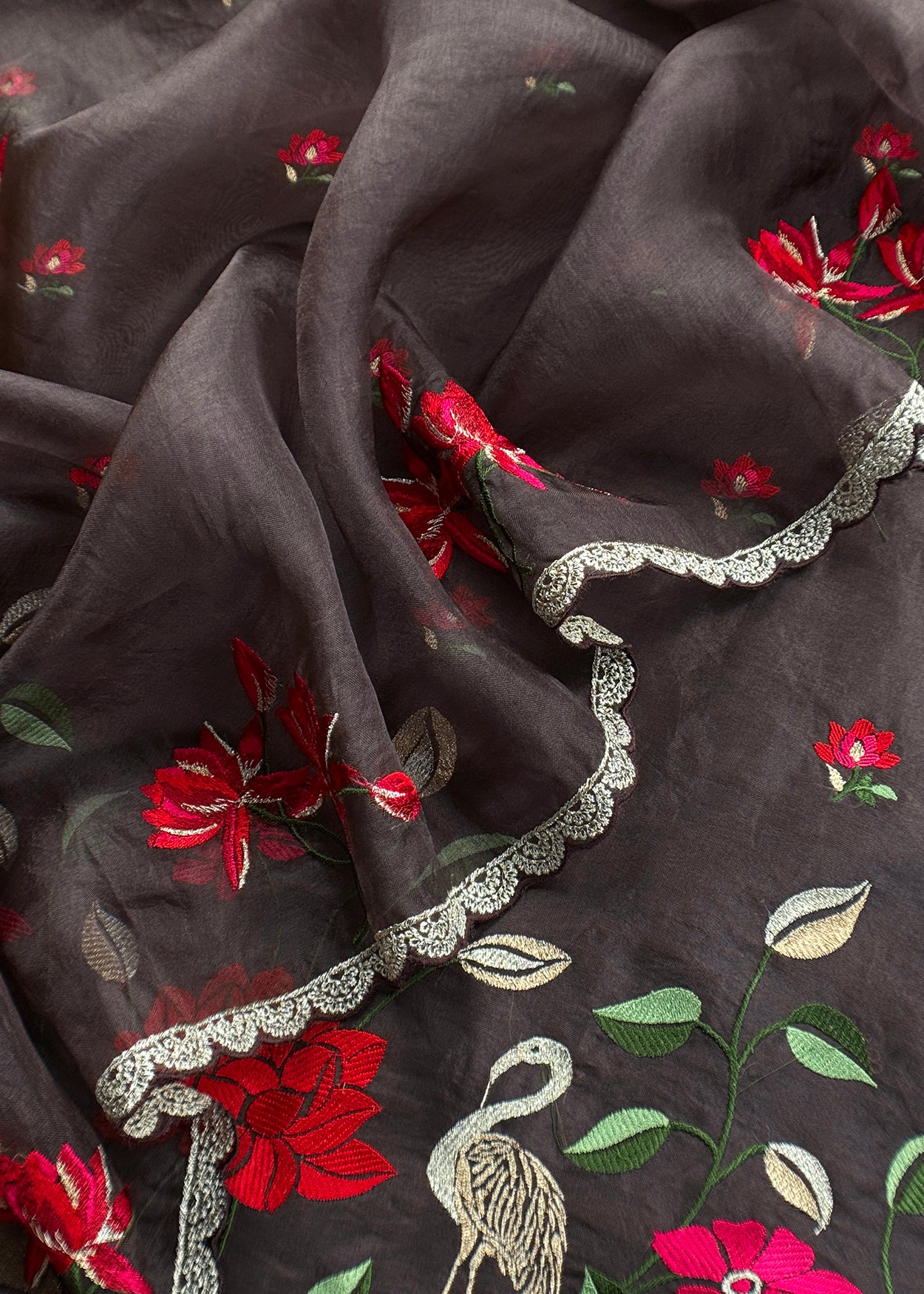 Indian ethnic wear kora silk suits for women

