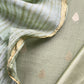 Sage Green Banarasi Chanderi Handloom Suit Set With Shibori Dupatta