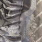 Charcoal Grey Pure Tissue Silk Unstitched Suit With Zari Weaving
