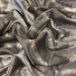 Charcoal Grey Pure Tissue Silk Unstitched Suit With Zari Weaving
