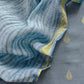 Blue Banarasi Chanderi Handloom Suit Set With Shibori Dupatta