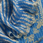 Midnight Blue Pure Silk Lehariya Suit with Gotta Patti Handwork