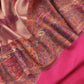 Pink Premium Kani Silk Unstitched Suit With Dupatta