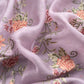 Purple Pure Mul Chanderi Suit With Resham Thread Embroidered