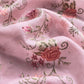 Pink Pure Mul Chanderi Suit With Resham Thread Embroidered