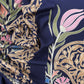 Royal Blue Winters Pure Merino Wool Suit Fabric With Phool Aari Embroidery